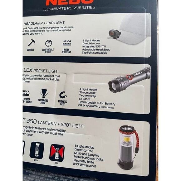 Nebo flashlight kit emergency kit lights - Picture 3 of 4